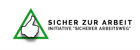 Logo „Sicher zur Arbeit – Initiative Sicherer Arbeitsweg“
