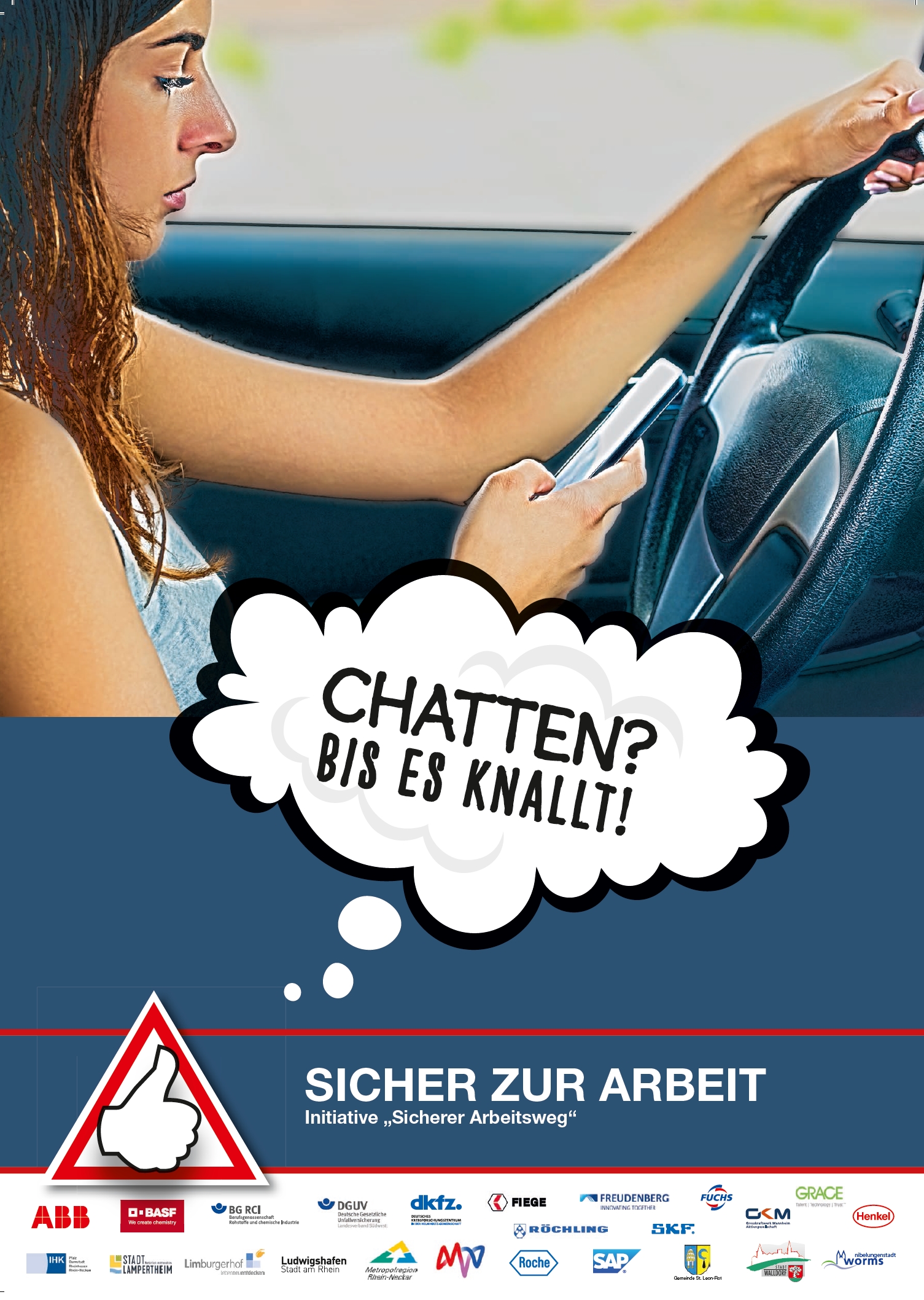 Plakat 2019: Chatten? Bis es knallt!